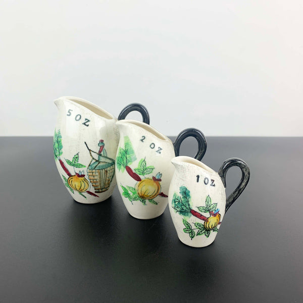 Japanese ceramic kitchen measuring jugs - Set of 3