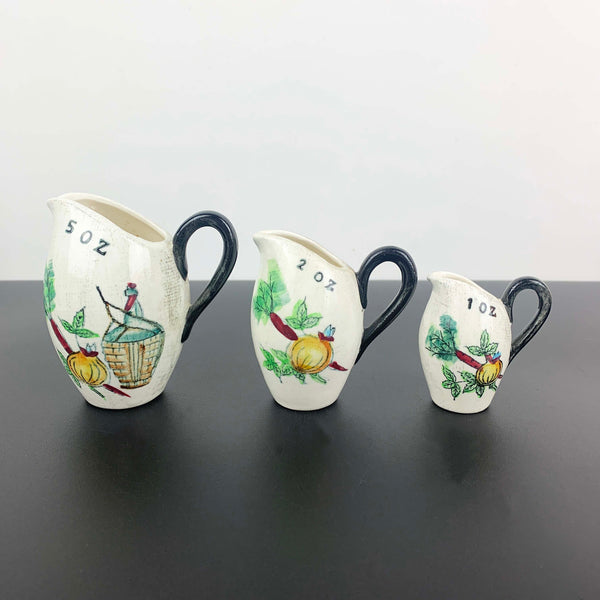 Japanese ceramic kitchen measuring jugs - Set of 3