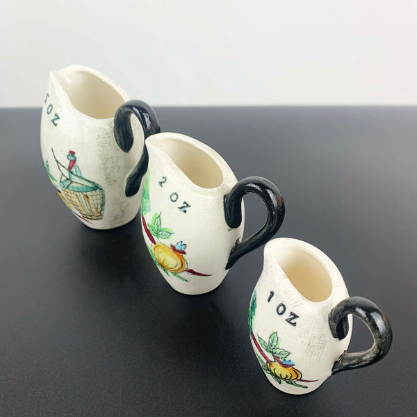 Japanese ceramic kitchen measuring jugs - Set of 3