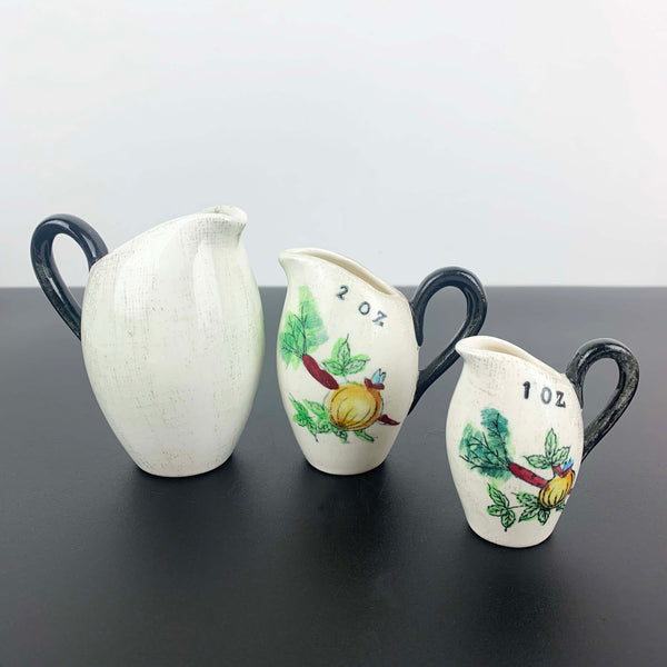 Japanese ceramic kitchen measuring jugs - Set of 3