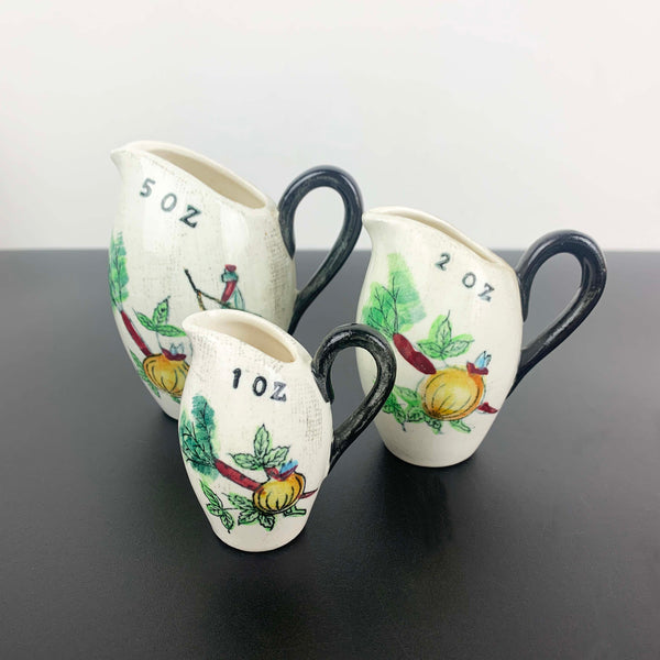 Japanese ceramic kitchen measuring jugs - Set of 3