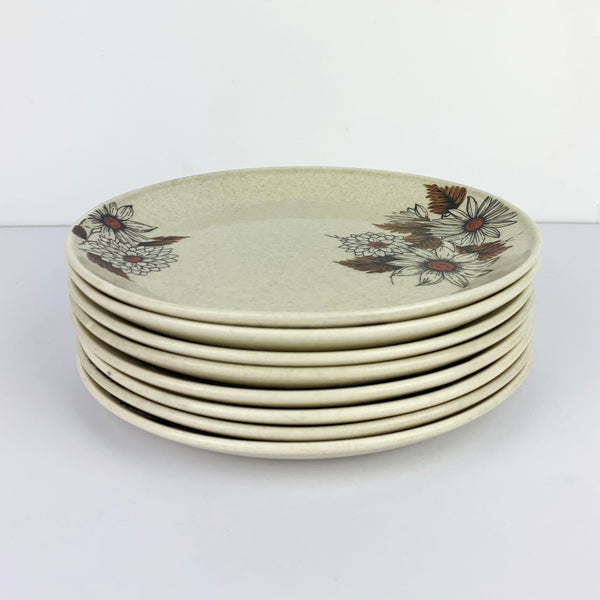 Johnson of Australia 'Russet' side plates stacked