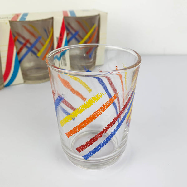 KIG 'Colours' stripe tumbler Set of 4