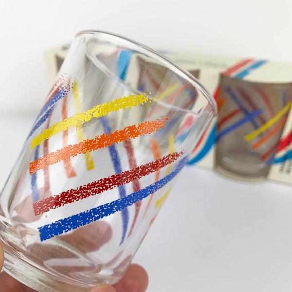 KIG 'Colours' vintage stripe tumbler close up