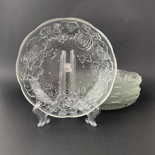 KIG Romance Rose vintage glass bowls