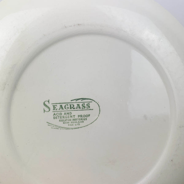 Crown Lynn Kelston Potteries brand 'Seagrass' dinner plate