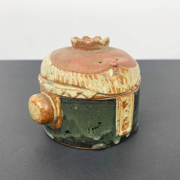 1970's Gempo King lidded salt or spice box