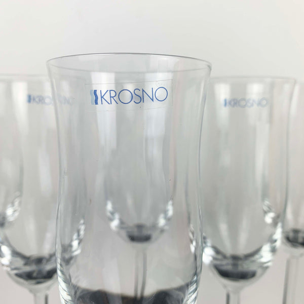 Krosno tall flared champagne flute - Set of 6