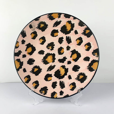 Decorative Ceramic Leopard Plate