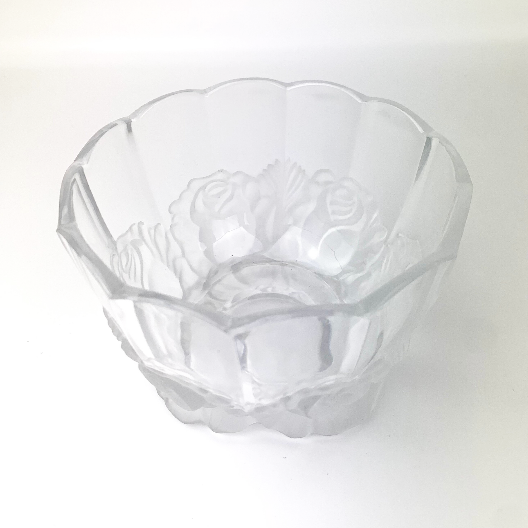 Frosted Rose Decorative Bowl