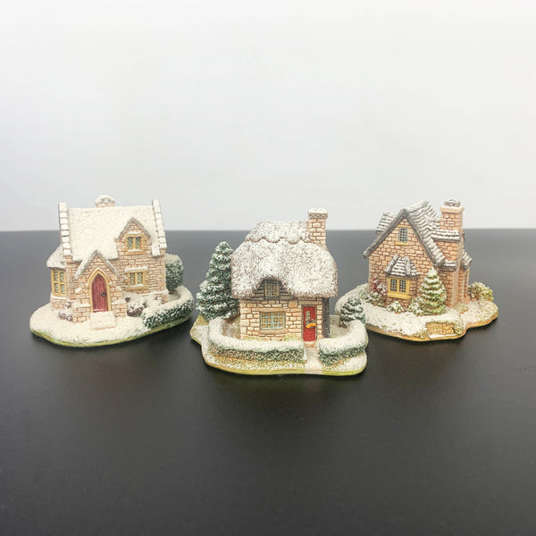 Lilliput Lane Christmas Cottage Collection - Set of 3