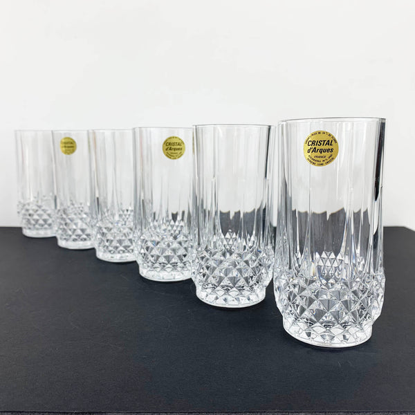 Cristal D'Arques 'Longchamp' vintage tumbler Set of 6