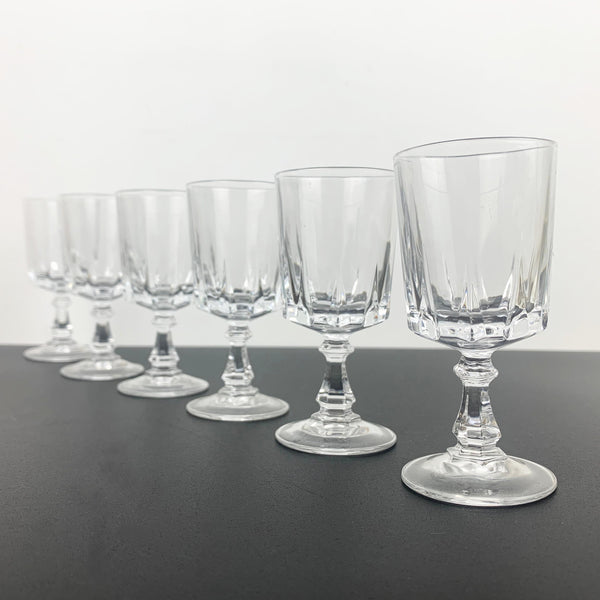 Cristal D'Arques 'Louvre' liqueur/aperitif crystal stemware