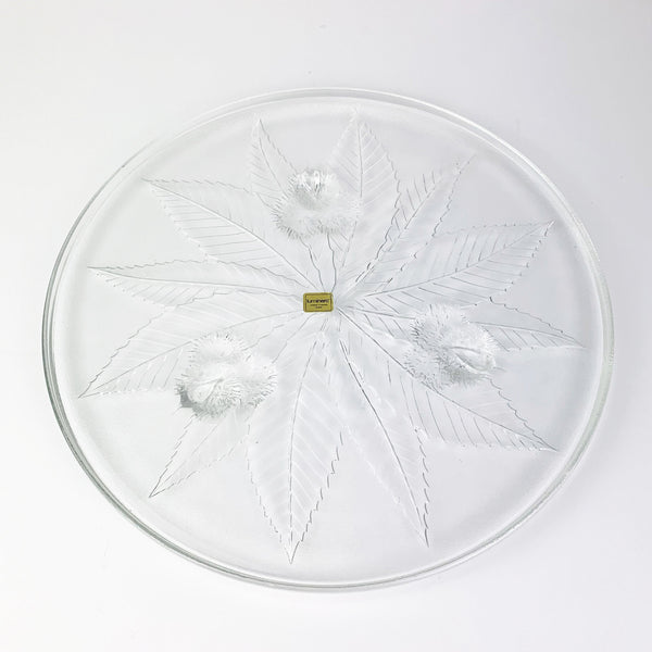 Luminarc decorative glass serving platter