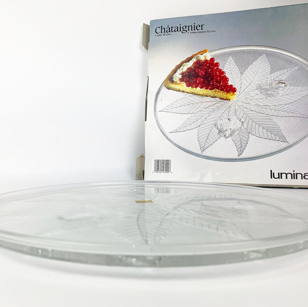 Luminarc 'Chataignier' rare serving platter in original box