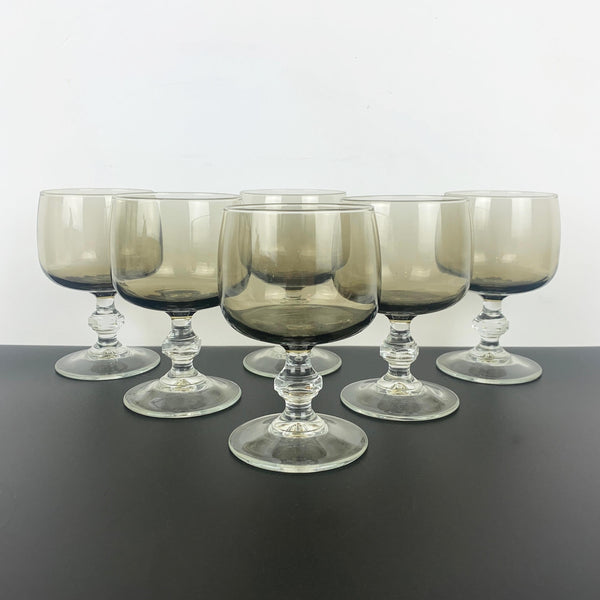 Luminarc 'Domaine' smoke wine glass - Set of 6