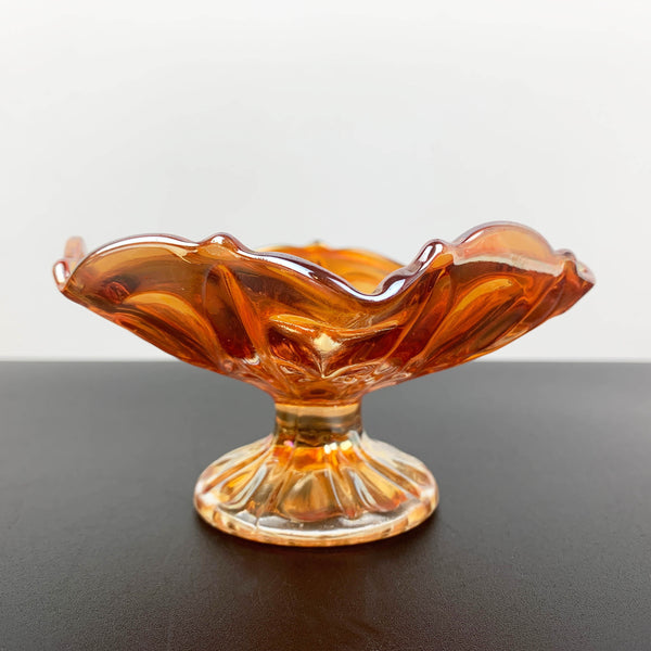 Collection of marigold carnival glass bowls - Set of 3