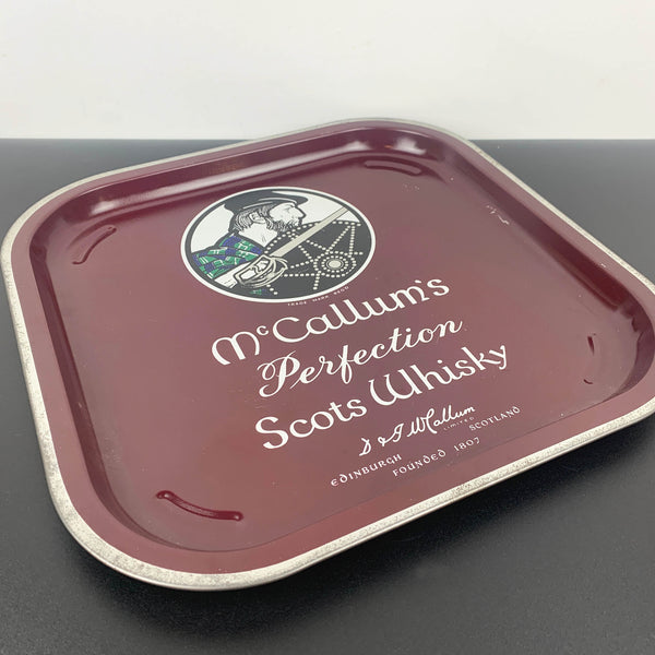 McCallum's Scots Whisky Metal Drinks Tray