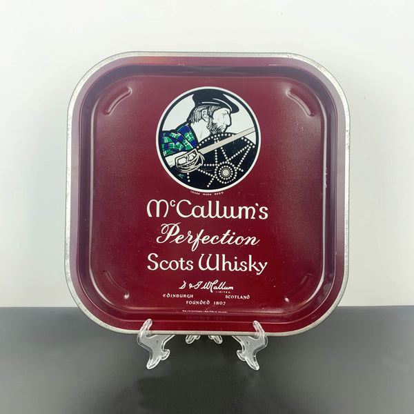 McCallum's Scots Whisky Metal Drinks Tray