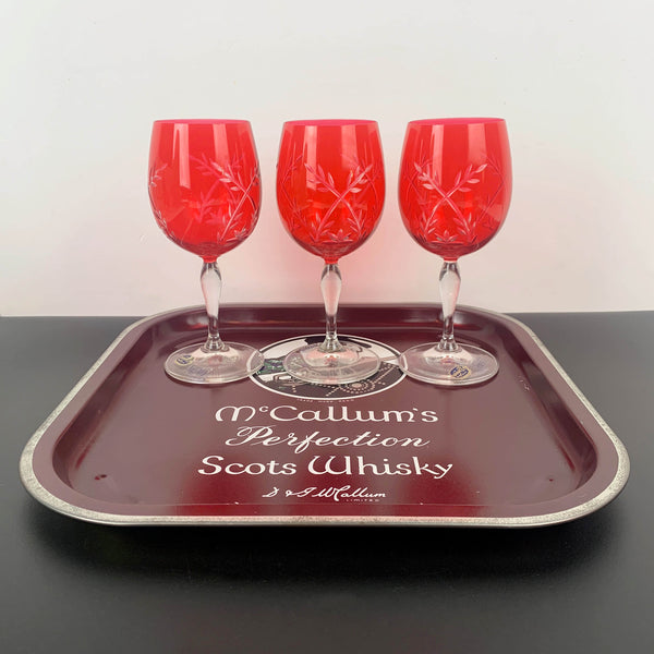 McCallum's Scots Whisky Metal Drinks Tray