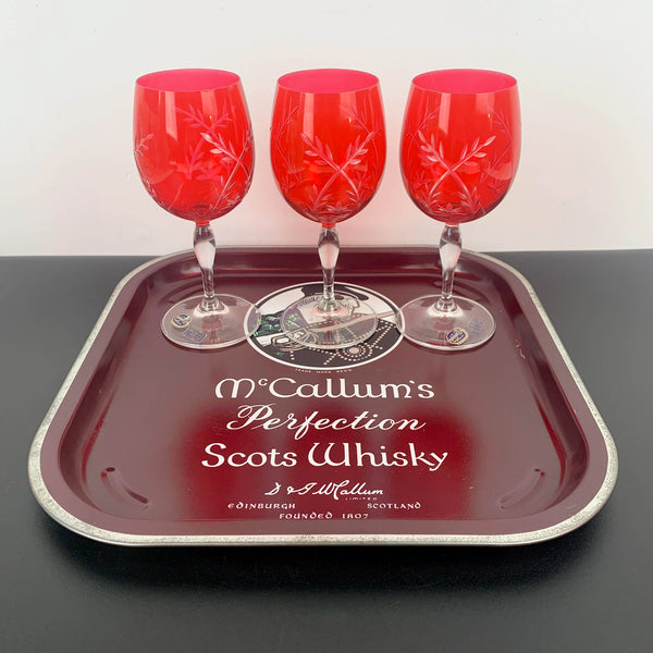 McCallum's Scots Whisky Metal Drinks Tray