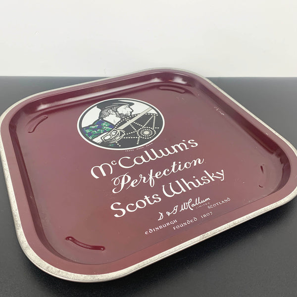 McCallum's Scots Whisky Metal Drinks Tray