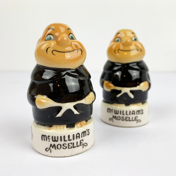 McWilliams Moselle promotional 1970s salt and pepper shakers