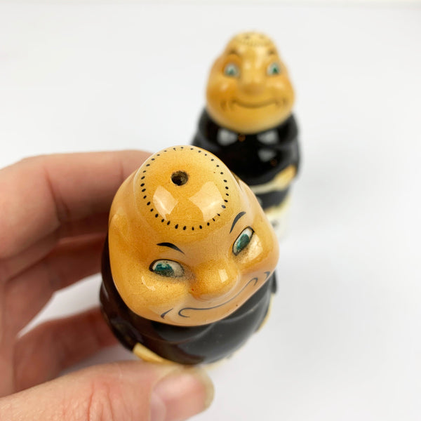 McWilliams Moselle 1970s monk salt and pepper shakers