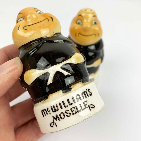 McWilliams Moselle 1970s monk salt and pepper shakers