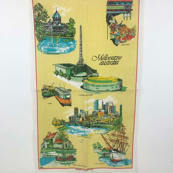 Vintage Australian Cities tea towel collection - Set of 3