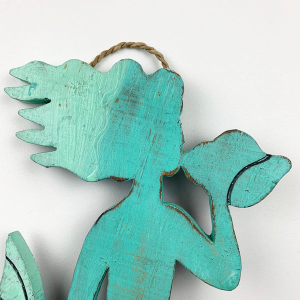 Mermaid timber indoor/outdoor wall hanging