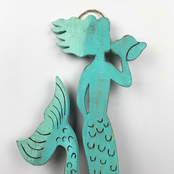 Mermaid timber indoor/outdoor wall hanging