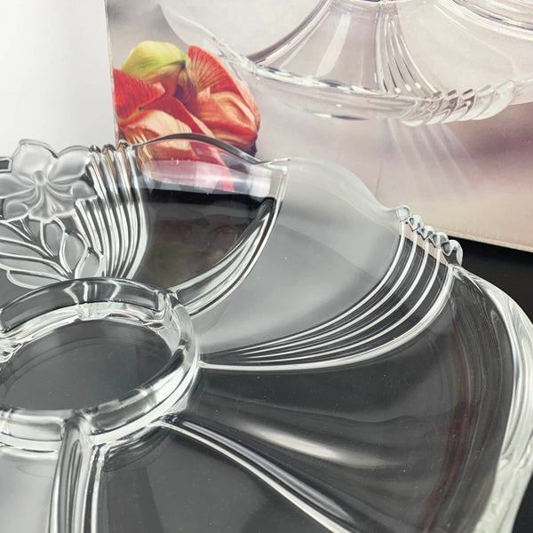 Mikasa 'Satin Orchid' 3 part appetiser tray