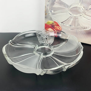 Mikasa 'Satin Orchid' 3 part appetiser tray