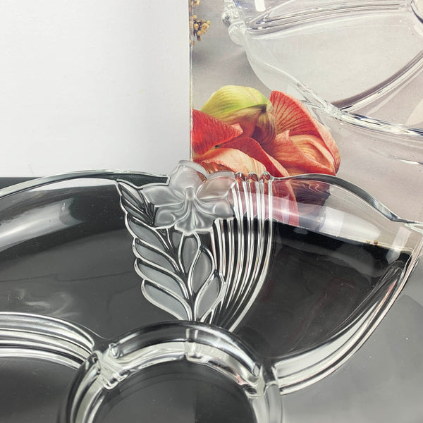 Mikasa 'Satin Orchid' 3 part appetiser tray