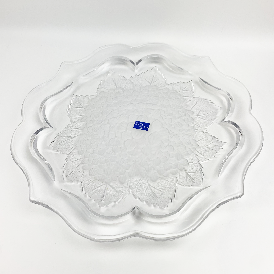 Studio Nova flower pattern large glass platter