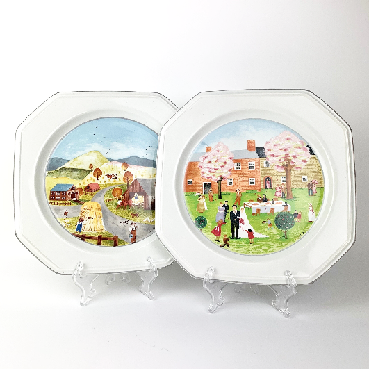 Mikasa 'Songs of the Four Seasons' Plates - Set of 2