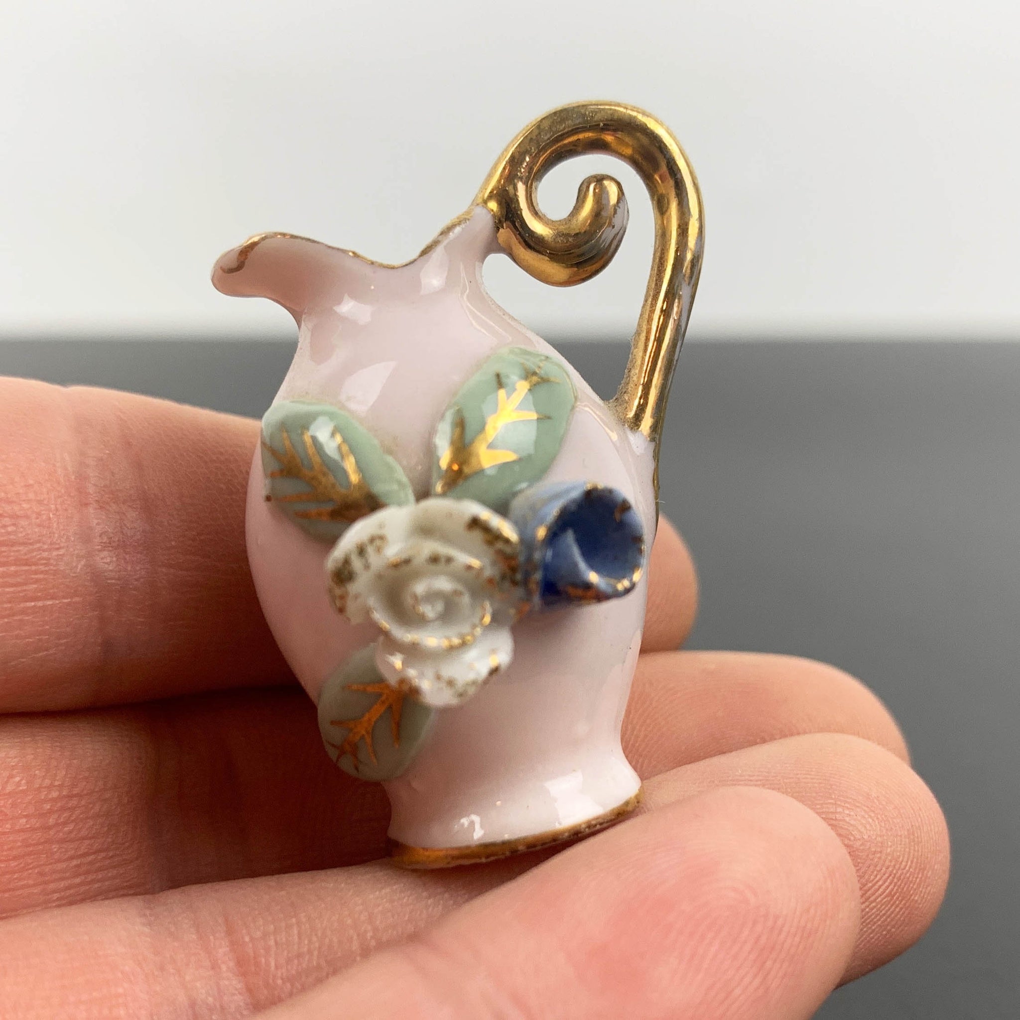 Miniature Victorian pitcher ornament