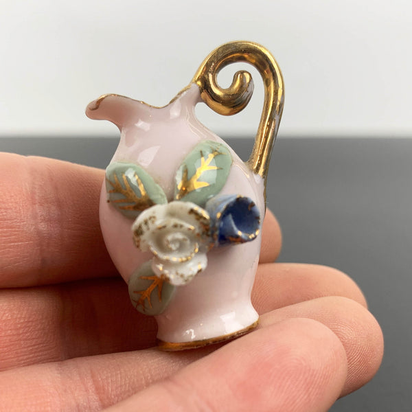 Miniature Victorian pitcher ornament