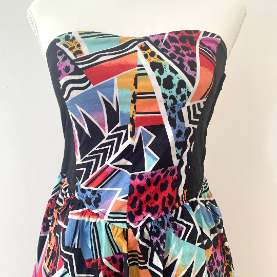 MinkPink colourful graphic print dress