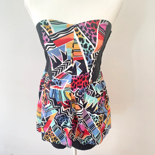 MinkPink vintage dress with graphic print