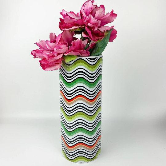 Missoni Large Cylinder Vase with floral display