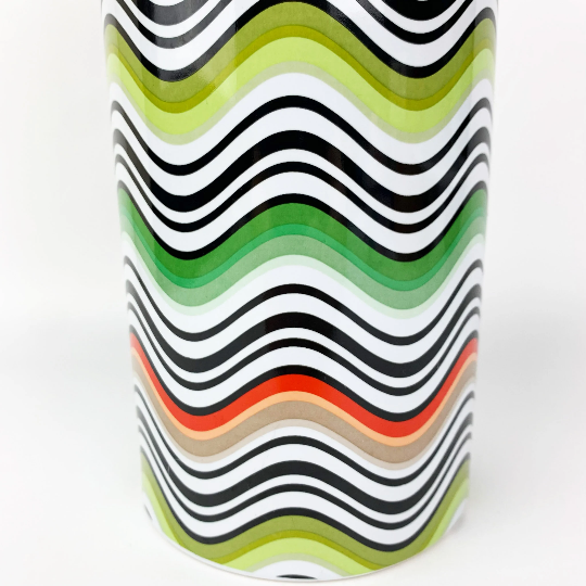 Missoni Large Cylinder Vase with iconic wave pattern