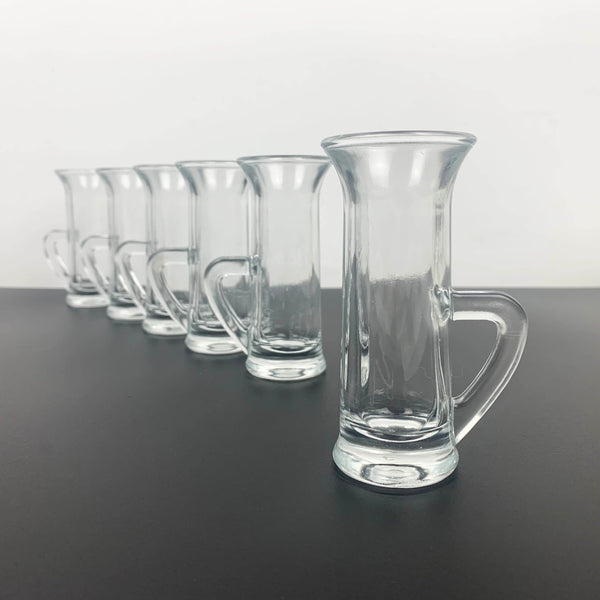 Miniature glass mug shot glass set