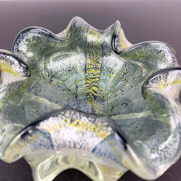 Murano Italy art glass urchin bowl