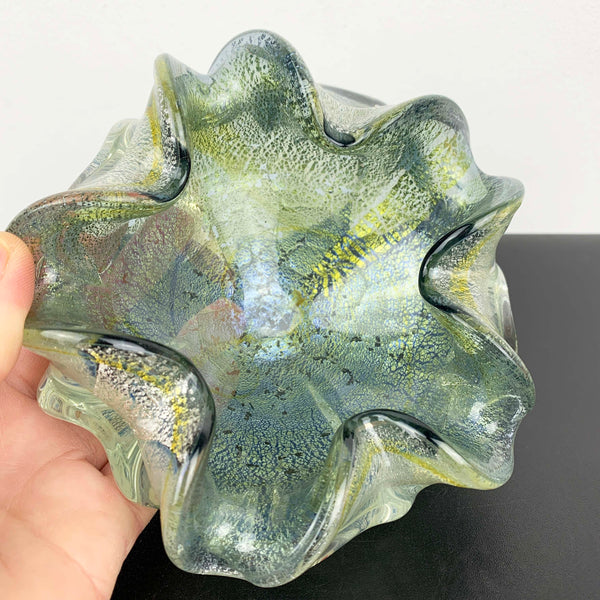 Murano Italy art glass urchin bowl