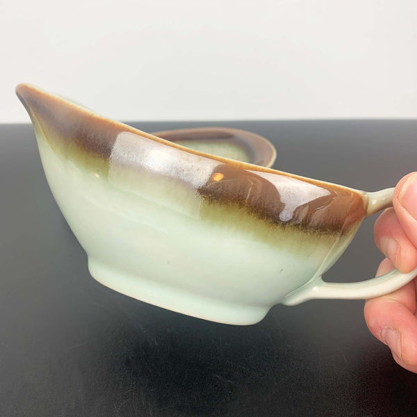 Clay Craft NZ gravy boat with saucer