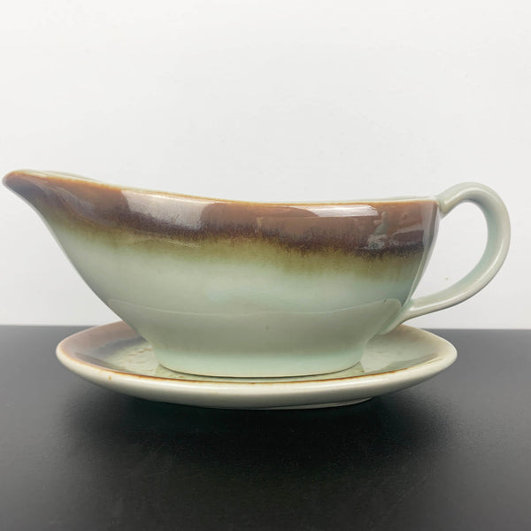 Clay Craft NZ gravy boat with saucer