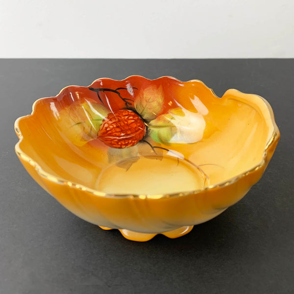 Noritake 1930s Banksia bowl with gold rim