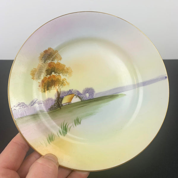 Noritake antique hand painted ceramic side plate